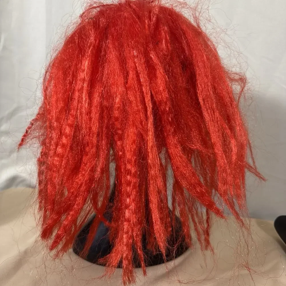 Scary Halloween Clown Adult Mask Red Hair Creepy 2007 Mario Chiodo Studios